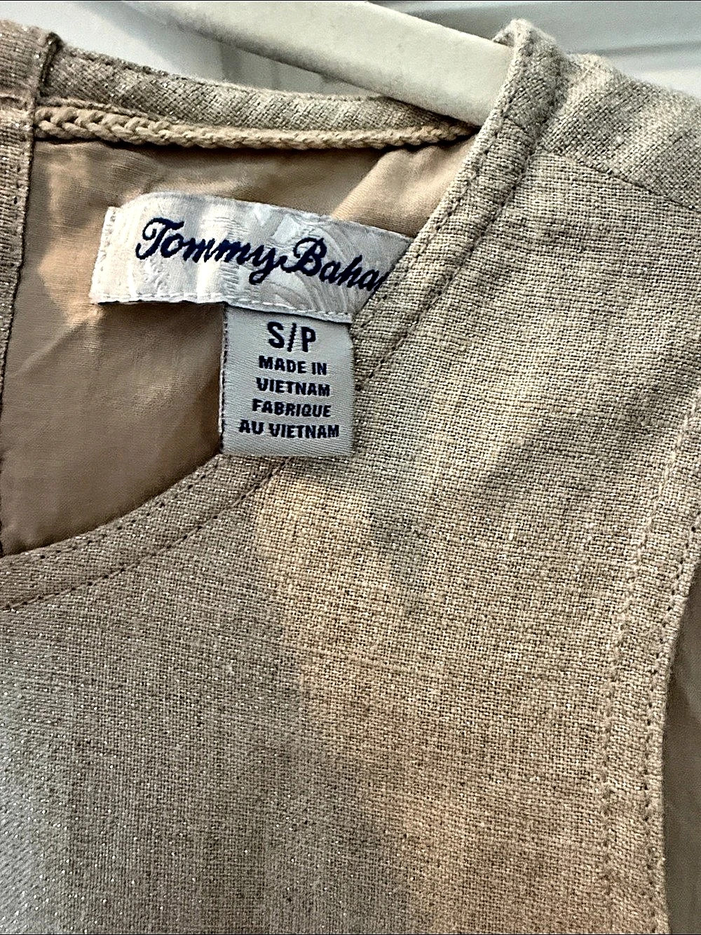 Tommy Bahama Two Palms Shine Short Dress Brown Small - Picture 3 of 4